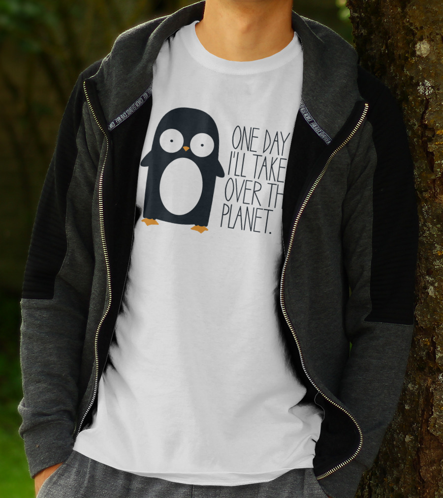 Penguin Baby One Day I'll Take Over The Planet T-Shirt