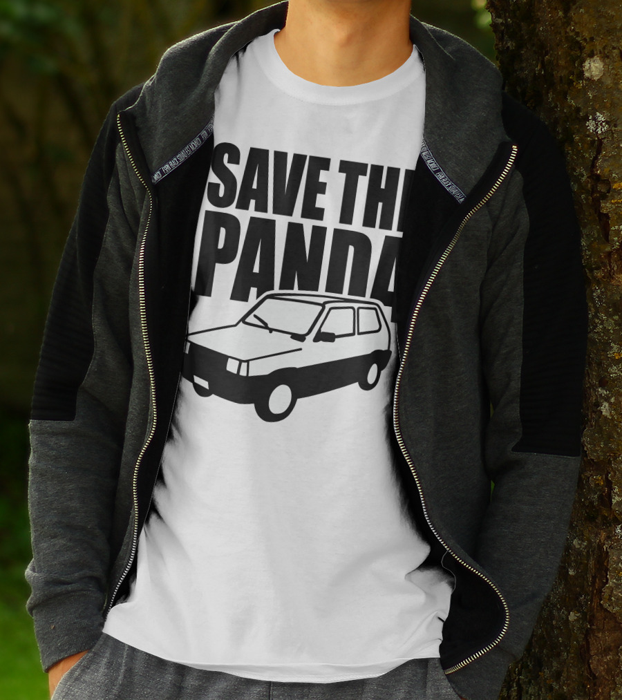 SAVE THE PANDA Fiat Car T-Shirt