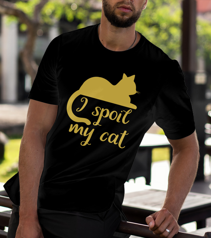 I Spoil My Cat With Yellow Cat T-Shirt