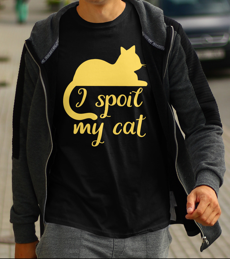 I Spoil My Cat With Yellow Cat T-Shirt