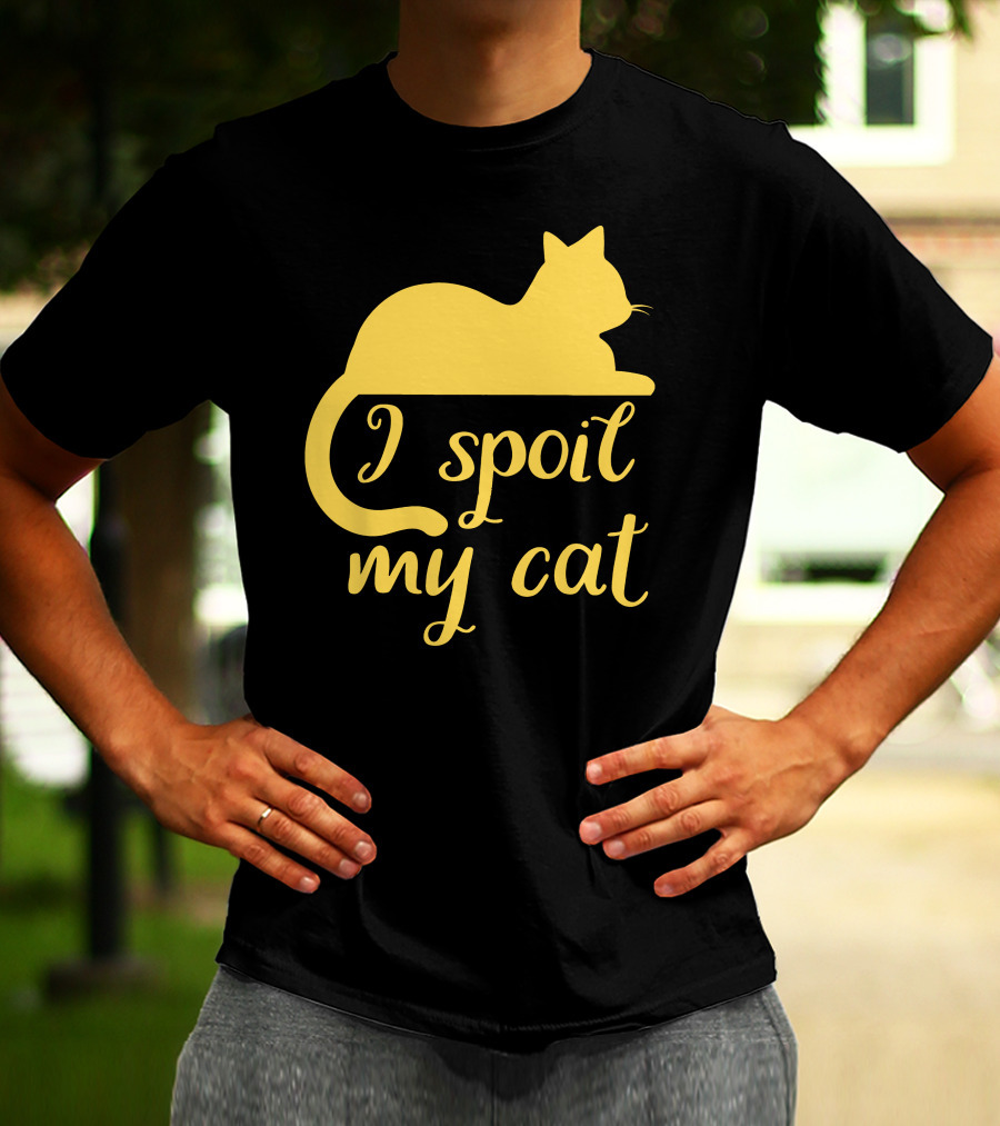 I Spoil My Cat With Yellow Cat T-Shirt