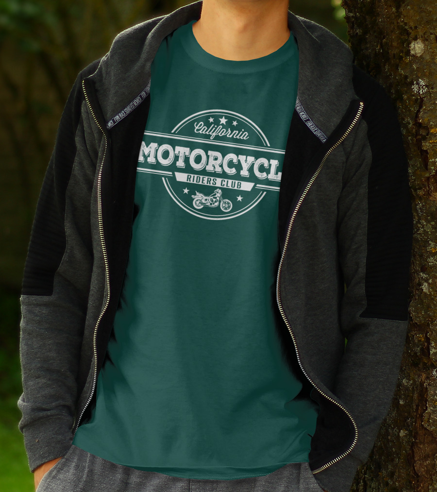 California Motorcycle Riders Club Retro Emblem T-Shirt