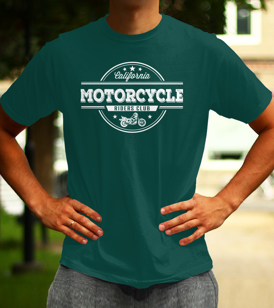 California Motorcycle Riders Club Retro Emblem T-Shirt