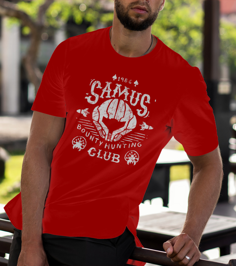 1986 Samus Bounty Hunting Club T-Shirt