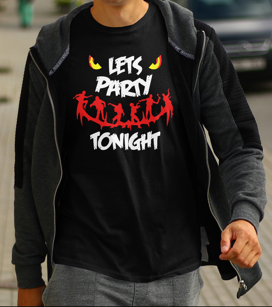 LETS PARTY TONIGHT Dancing Silhouettes And Eyes T-Shirt