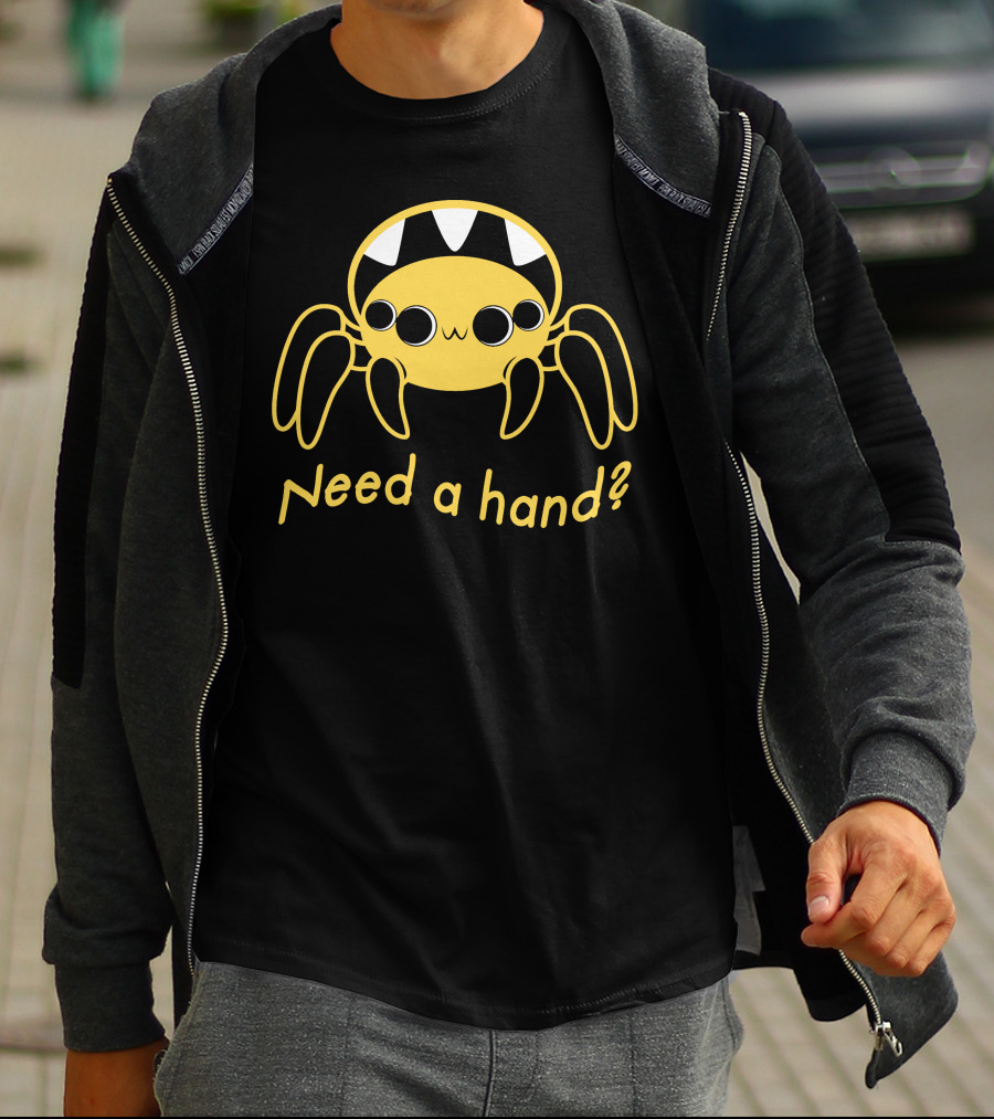 Need A Hand Spider Cute Yellow T-Shirt