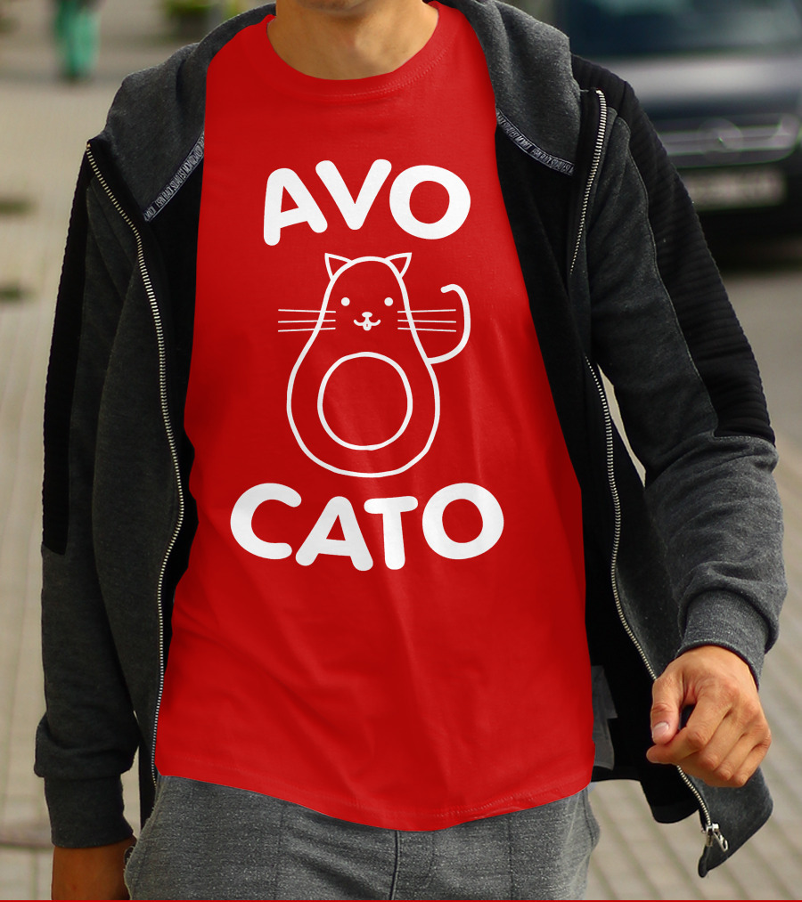 AVO CATO Cat Avocado Pun T-Shirt