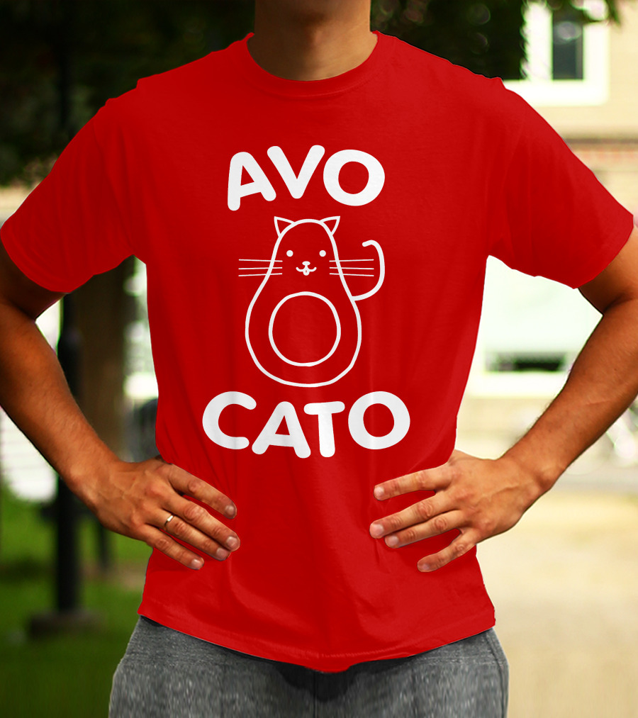 AVO CATO Cat Avocado Pun T-Shirt