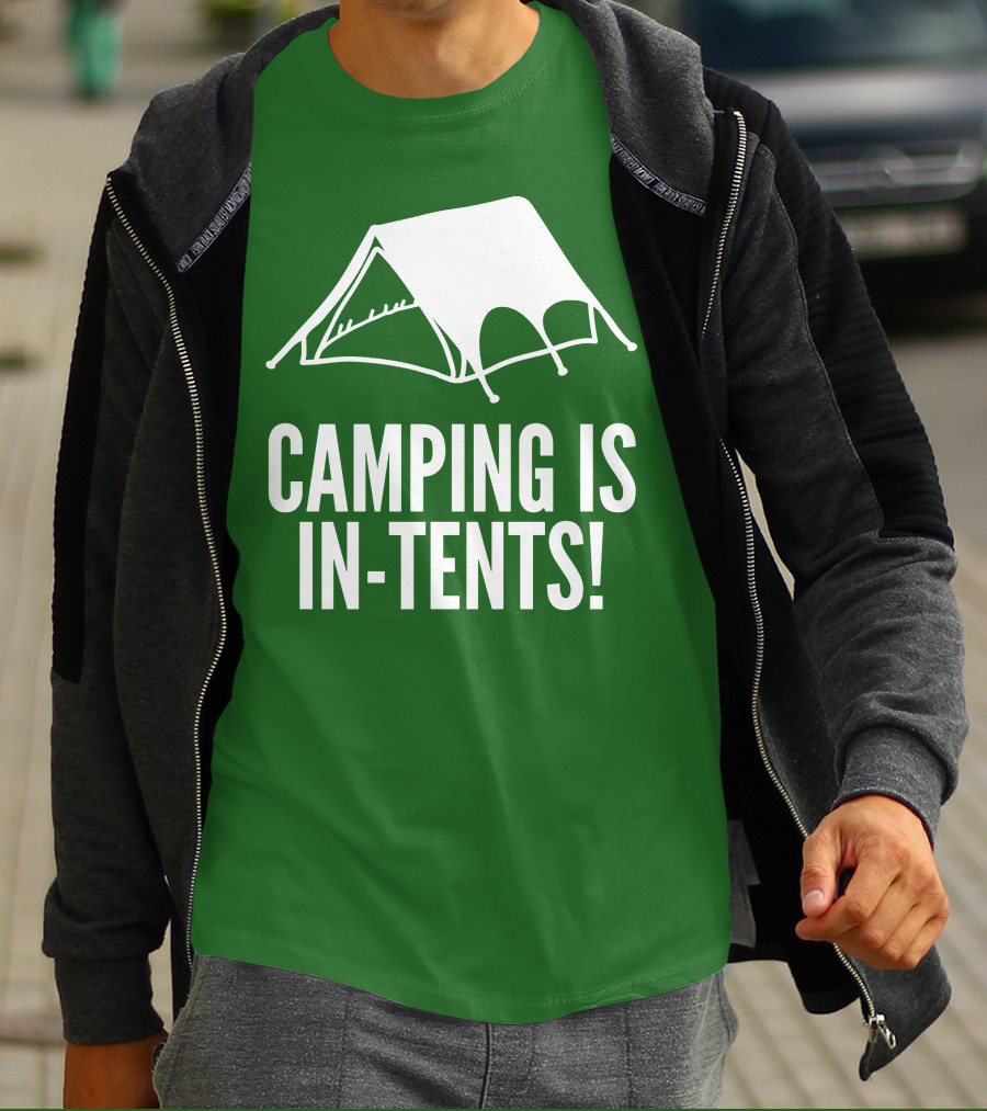 Camping Is In-Tents Camping Tent Image T-Shirt