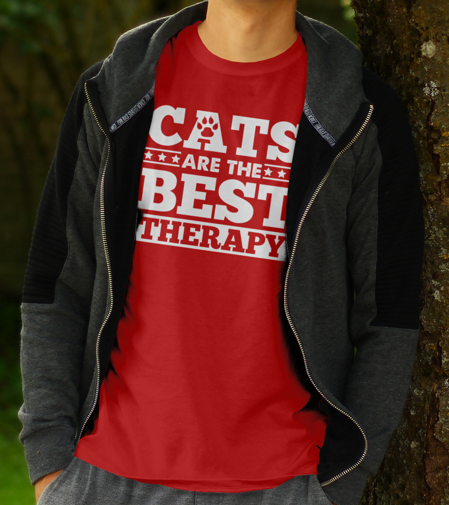 CATS ARE THE BEST THERAPY T-Shirt