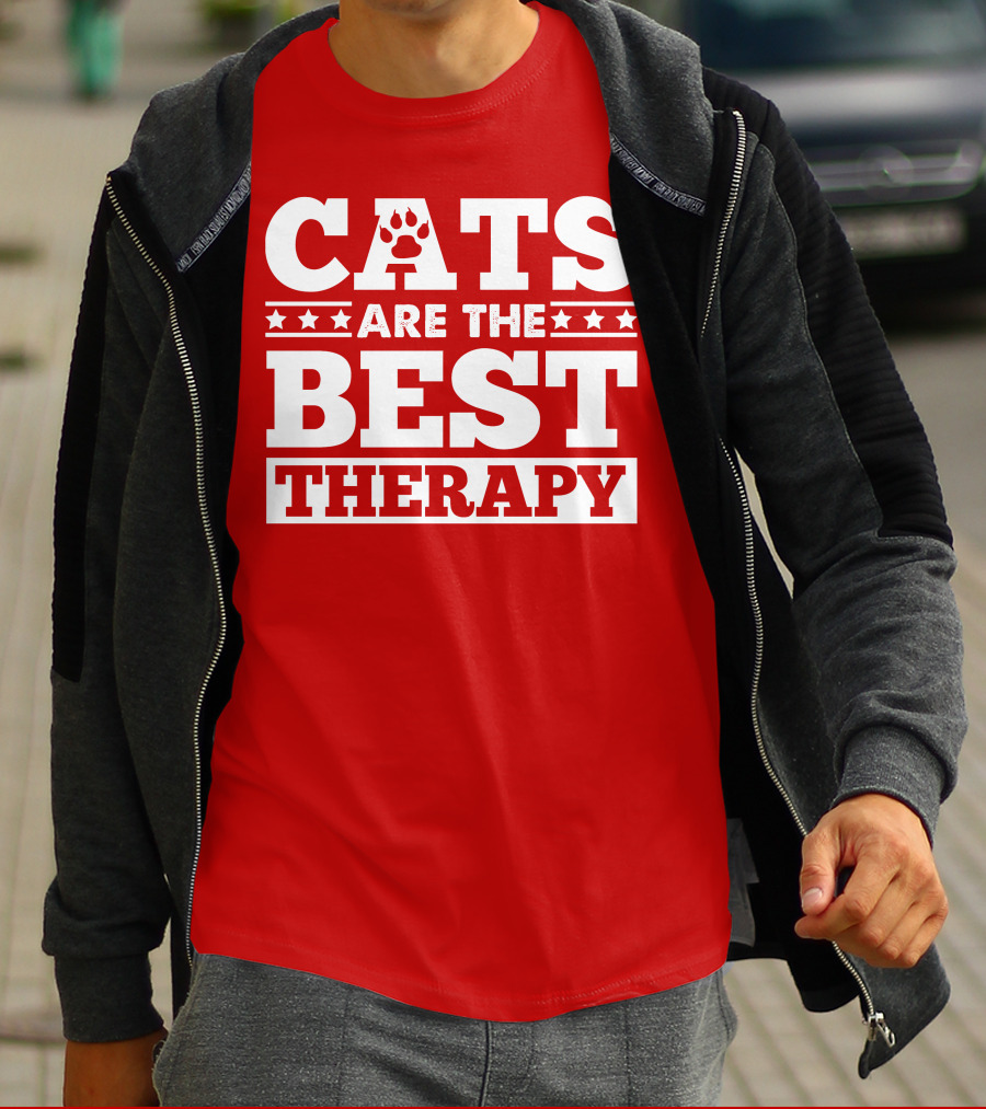 CATS ARE THE BEST THERAPY T-Shirt