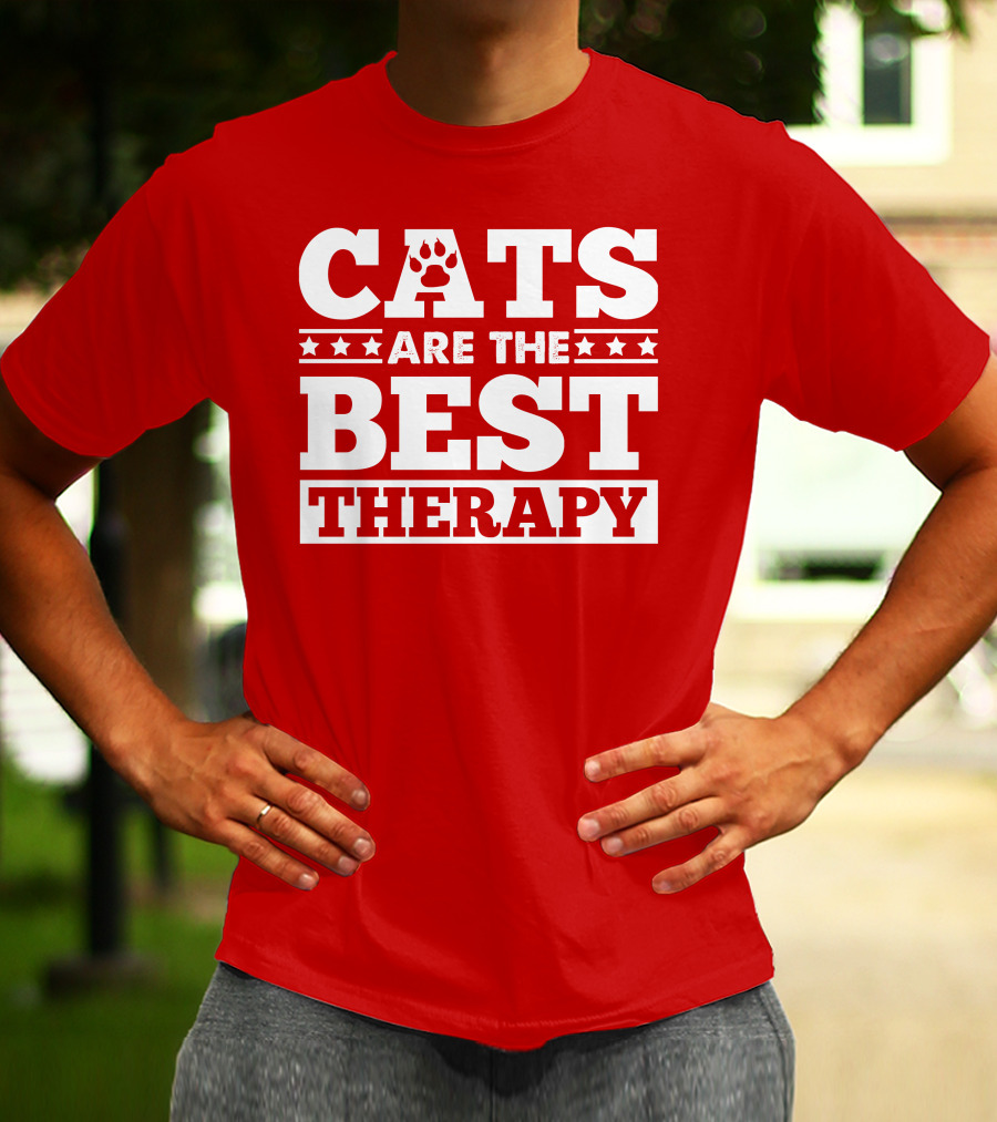 CATS ARE THE BEST THERAPY T-Shirt