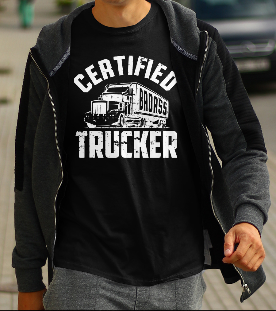 Certified Badass Trucker Rig T-Shirt
