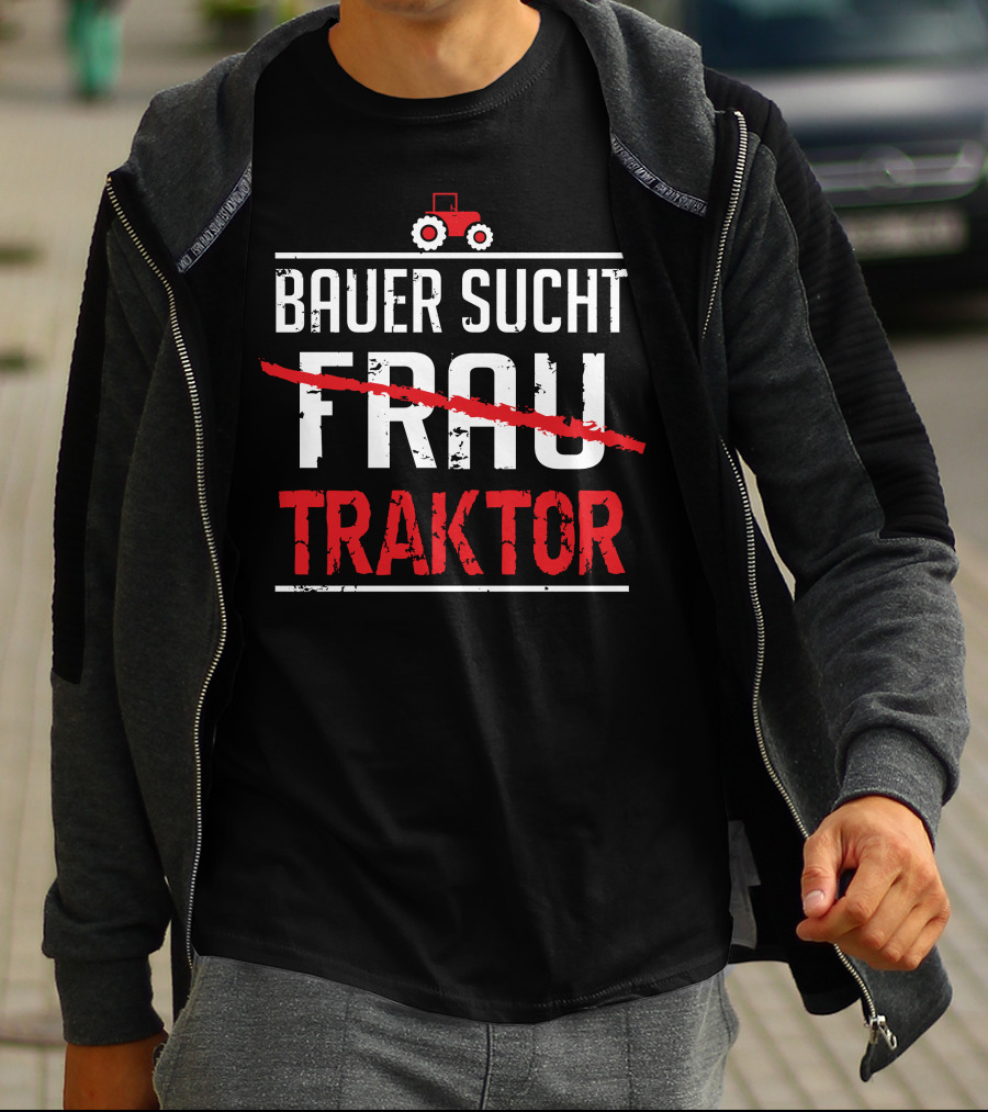 Bauer Sucht Traktor With Red Tractor T-Shirt