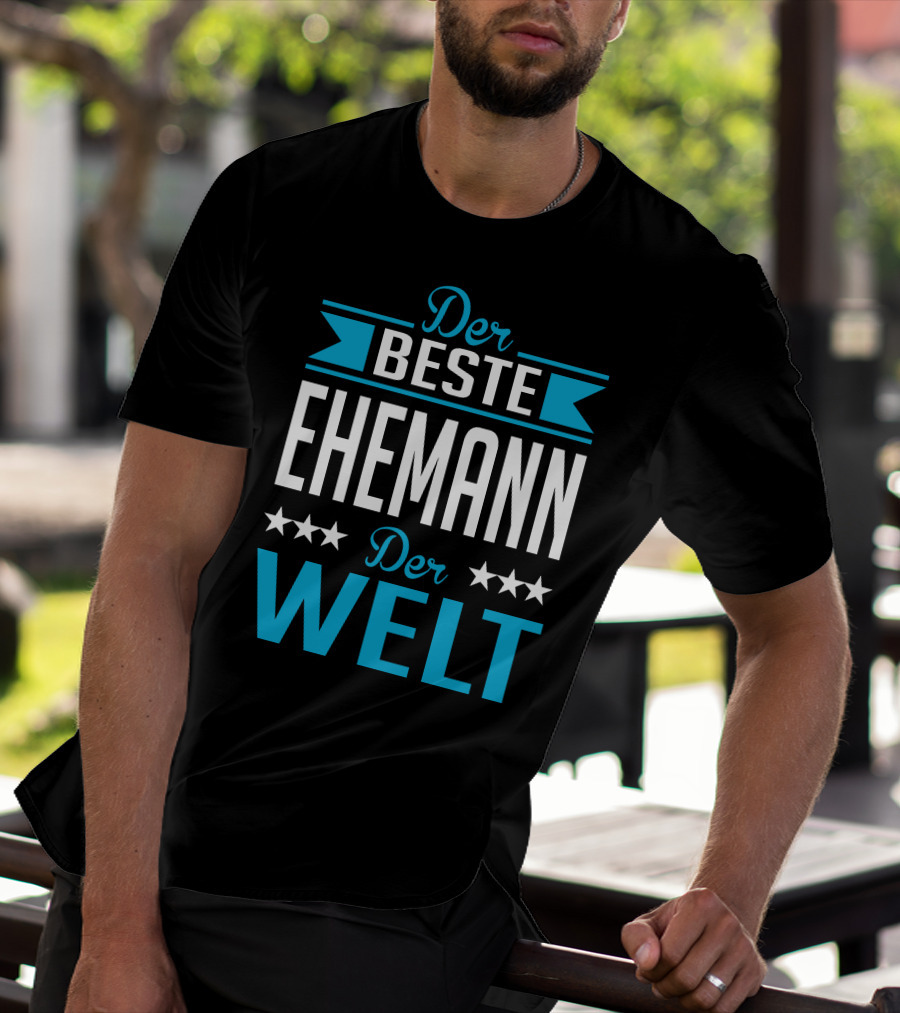 Der Beste Ehemann Der Welt Sterne Banner T-Shirt