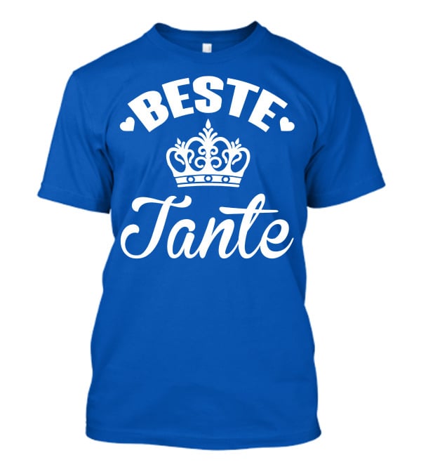Beste Tante Krone Herz Symbole T-Shirt