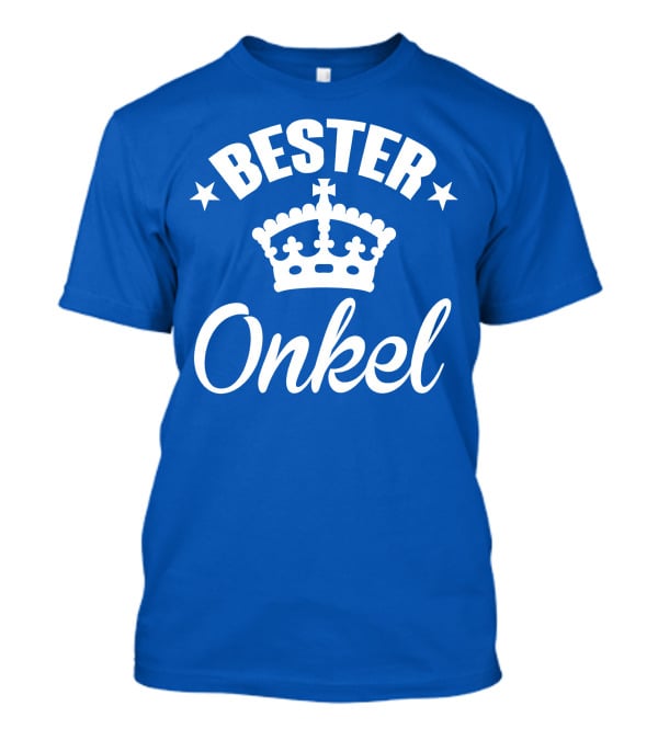 Bester Onkel Der Welt Krone-Star-Blaue Perfektion T-Shirt