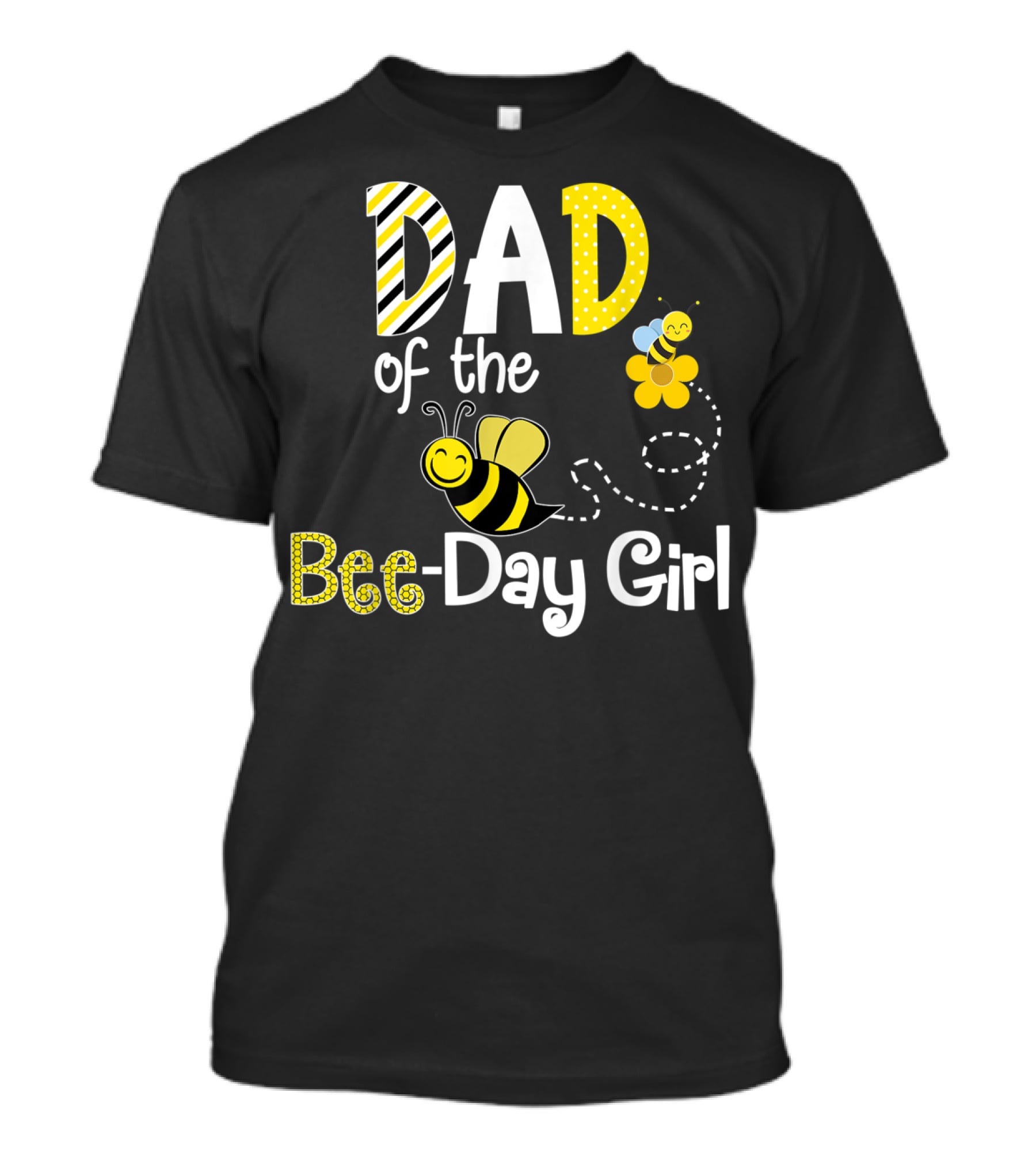 Dad Of The Bee-Day Girl Birthday Matching Hive Party T-Shirt