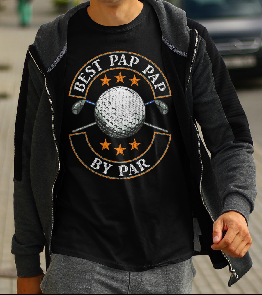 Best Pap Pap By Par Golf Lover Sports Stars Golf Ball And Clubs T-Shirt