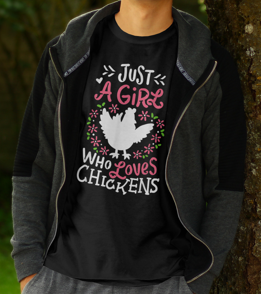 Just A Girl Who Loves Chickens Cute Dress T-Shirt