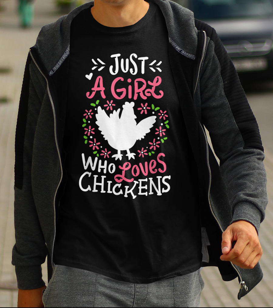 Just A Girl Who Loves Chickens Cute Dress T-Shirt