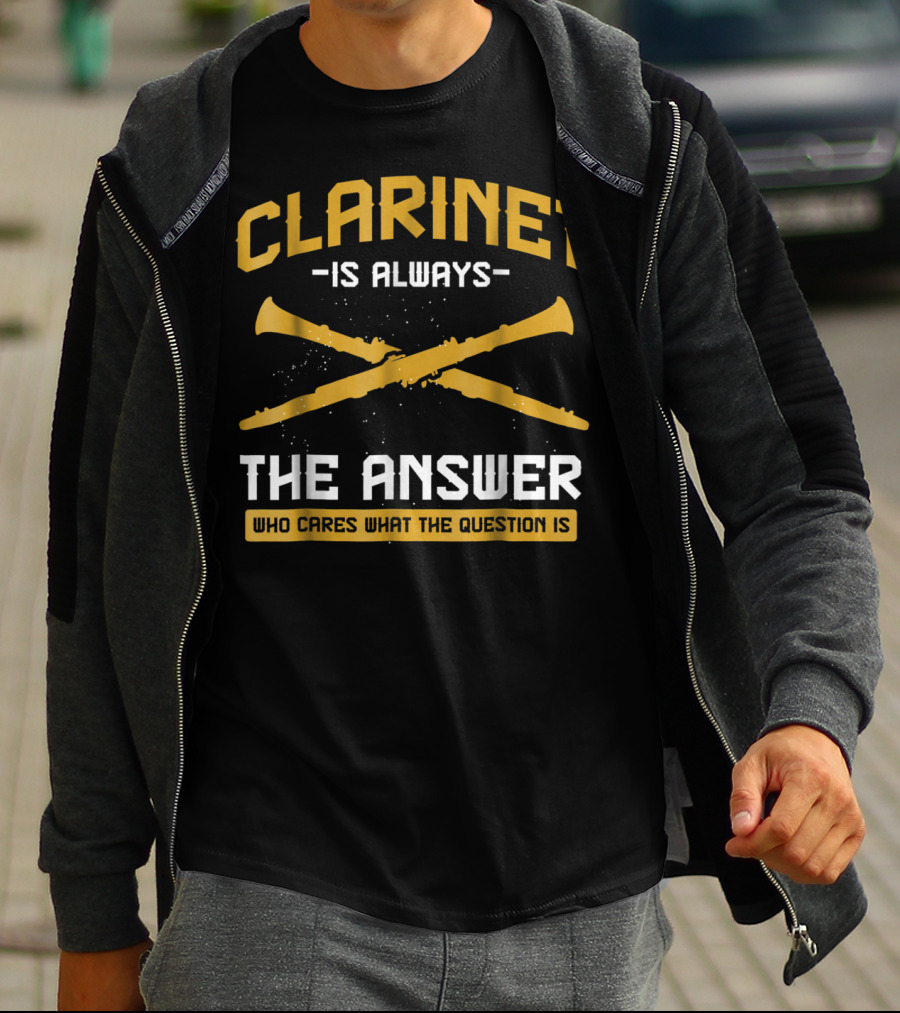 Clarinet Is Always The Answer Who Cares What The Question Is T-Shirt