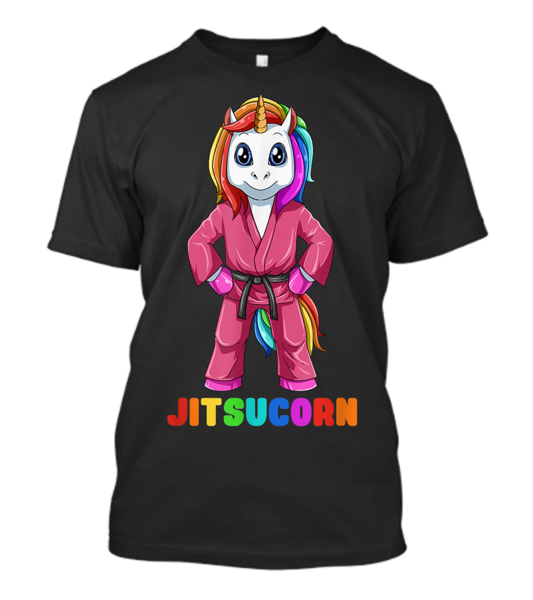Jitsucorn Cute Unicorn Brazilian Jiujitsu Bjj T-Shirt