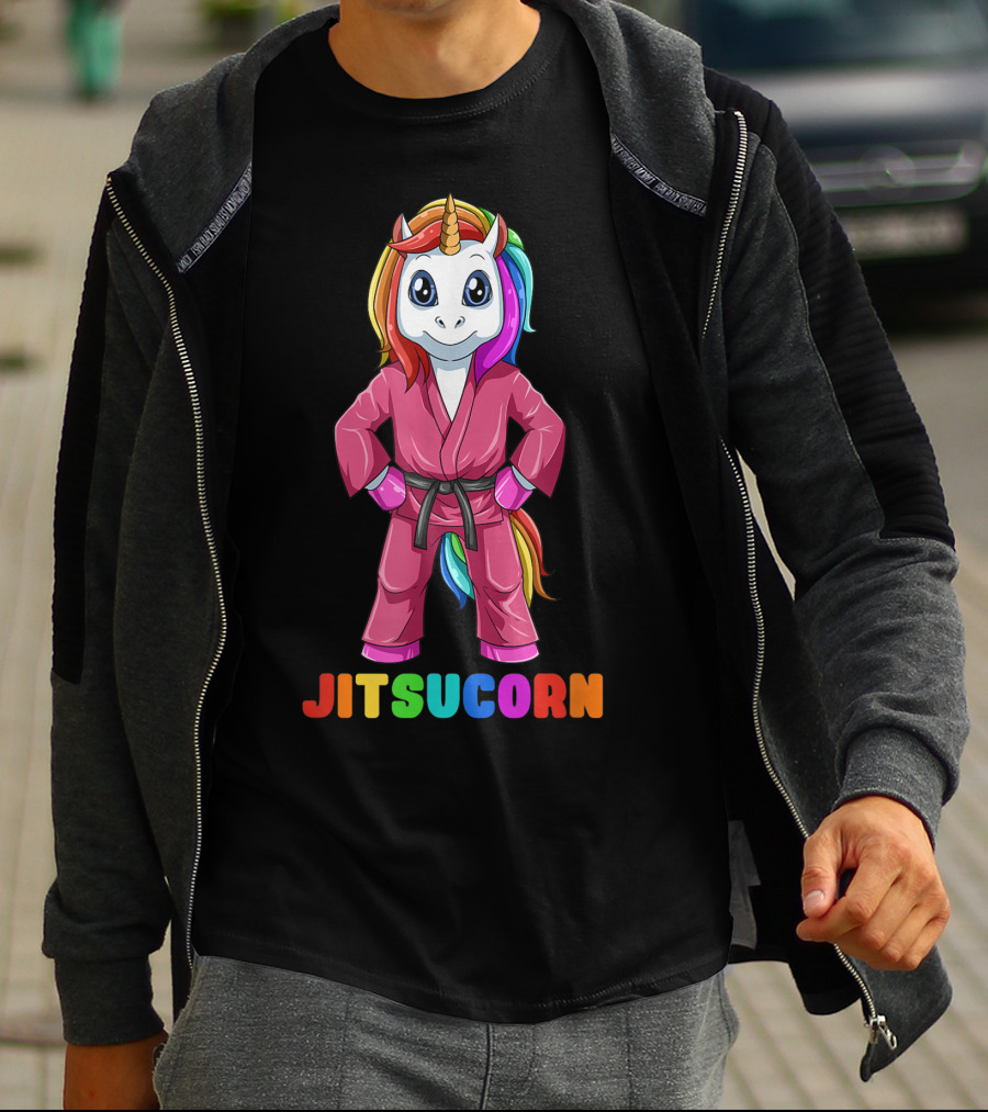 Jitsucorn Cute Unicorn Brazilian Jiujitsu Bjj T-Shirt