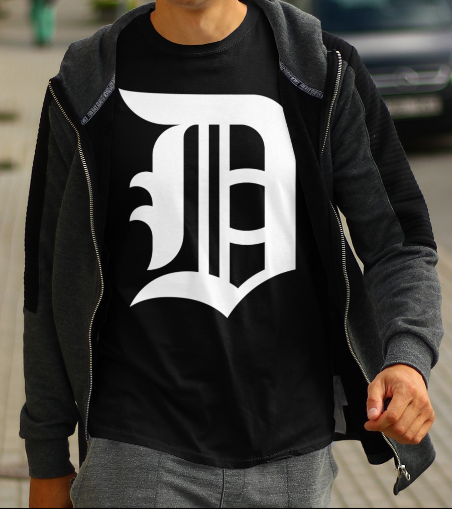 Detroit Baseball D Vintage Michigan Bengal T-Shirt