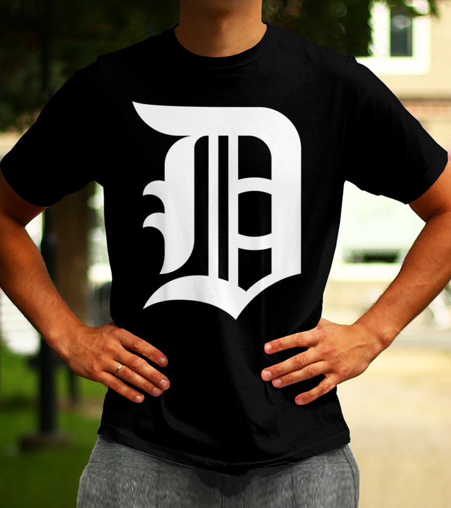 Detroit Baseball D Vintage Michigan Bengal T-Shirt