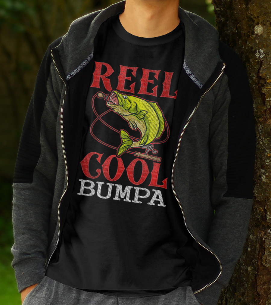 Mens Reel Cool Bumpa Fishing Lover Reel Cool Bumpa T-Shirt