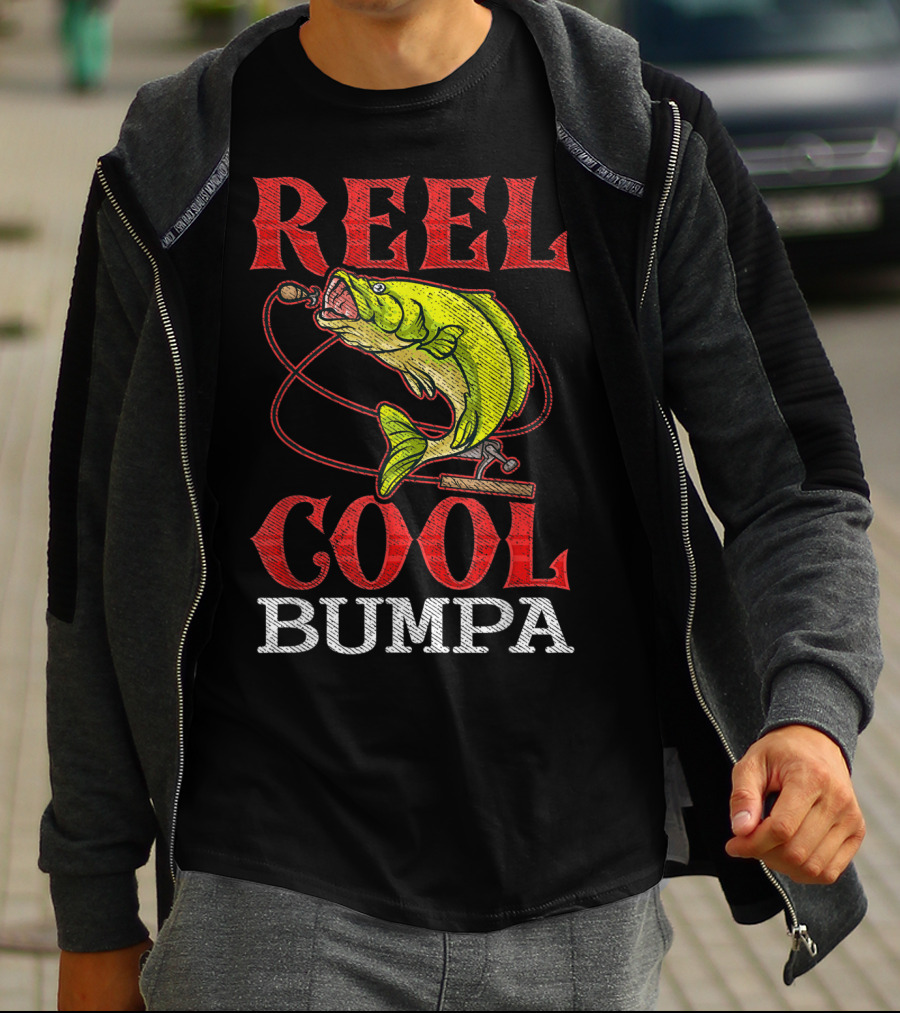 Mens Reel Cool Bumpa Fishing Lover Reel Cool Bumpa T-Shirt