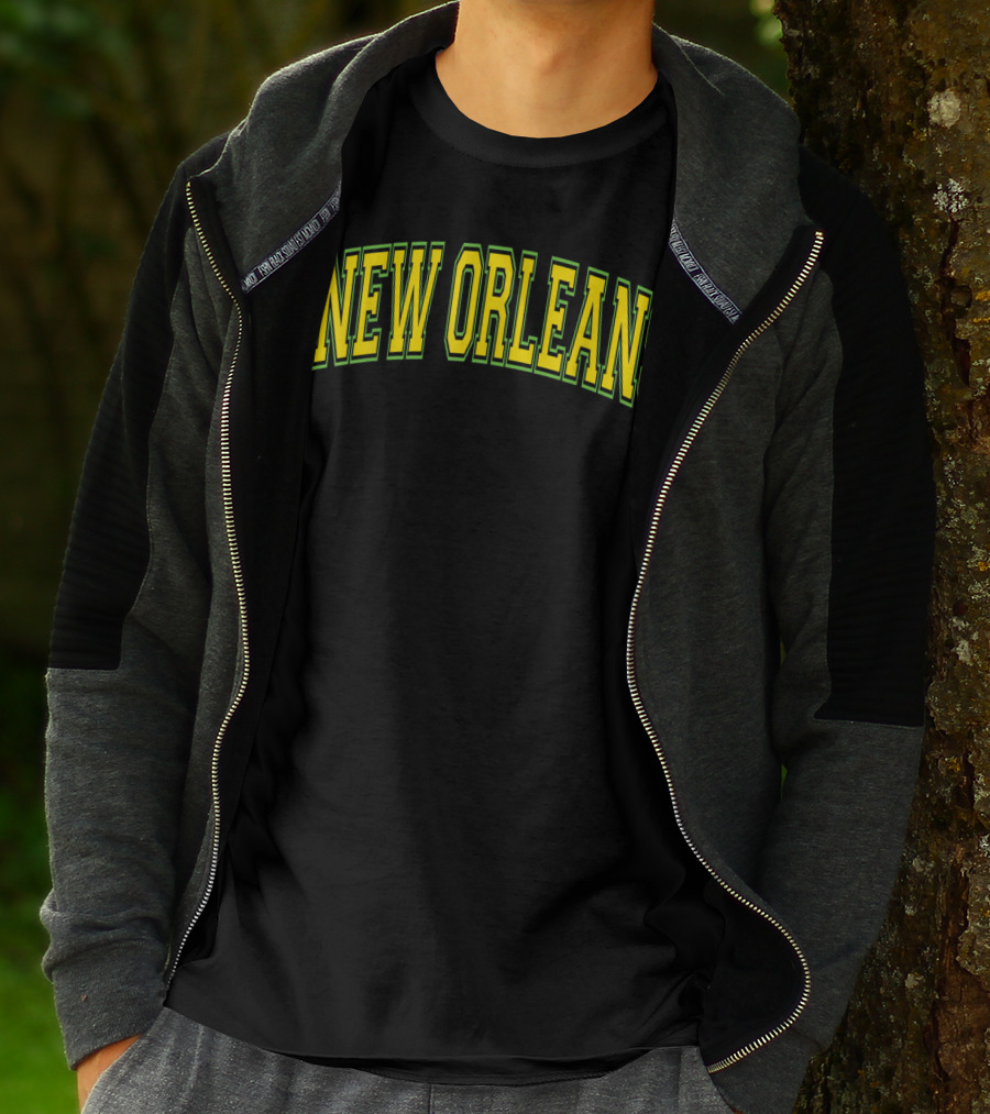 New Orleans Varsity Arch Mardi Gras Colors T-Shirt