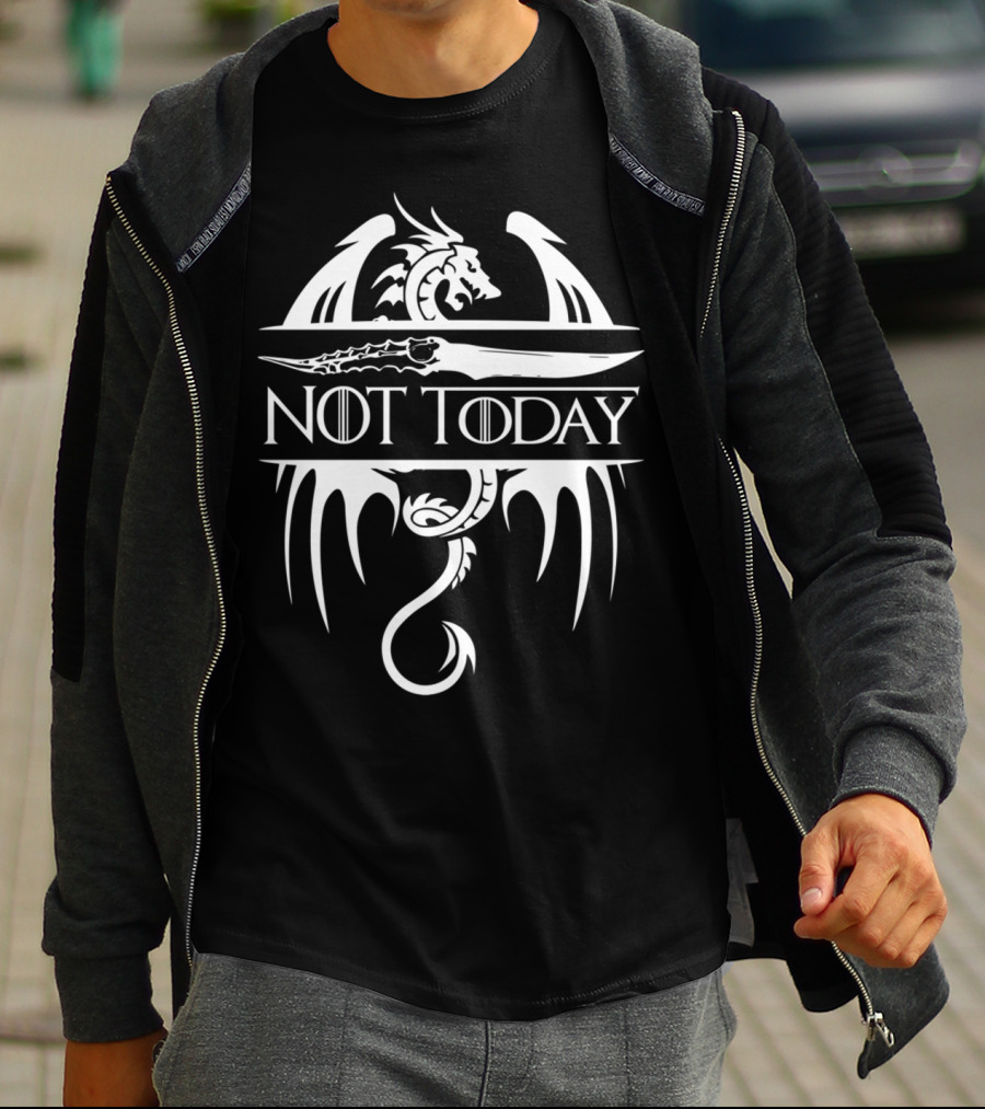 Not Today Sword Dragon T-Shirt