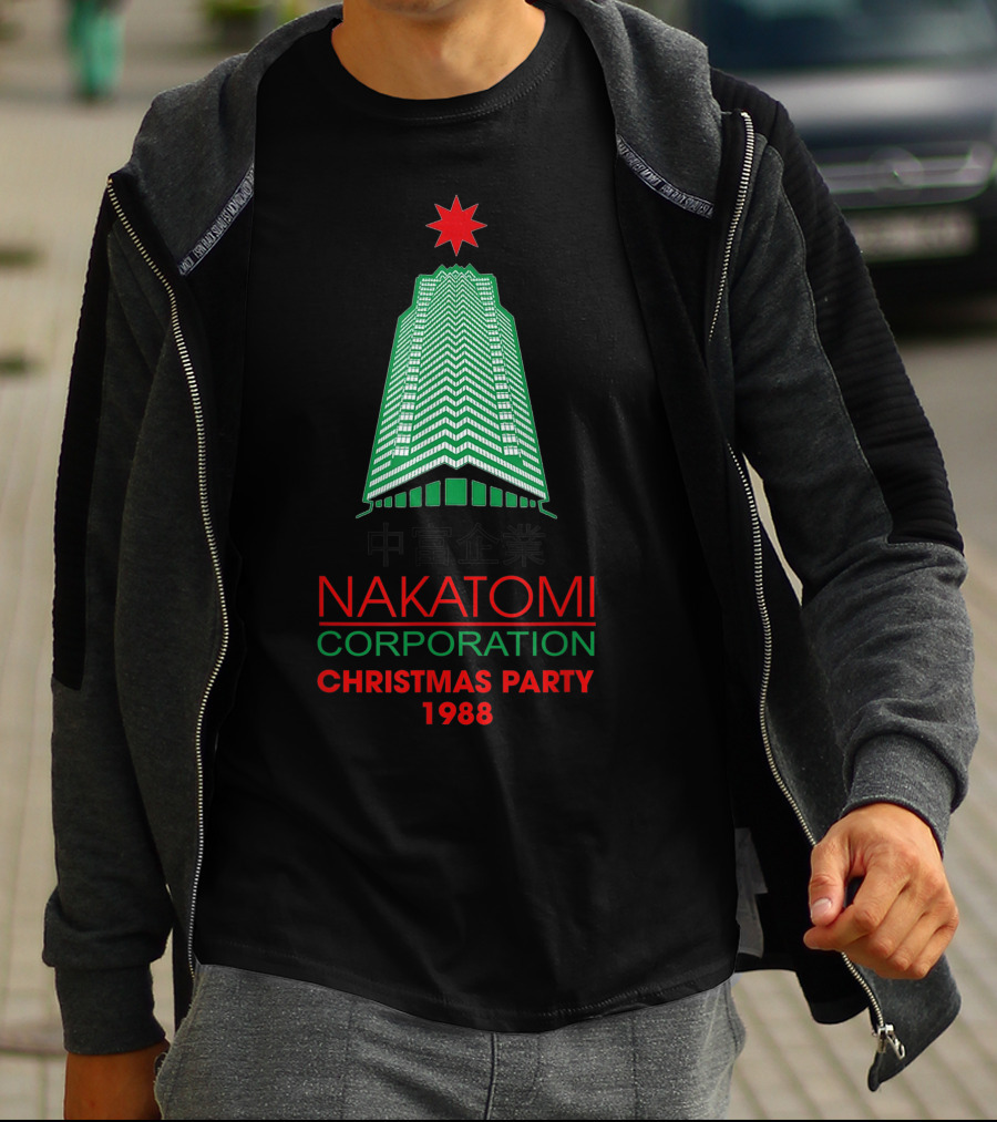 Nakatomi Corporation Christmas Party 1988 Retro Nakatomiplaza T-Shirt