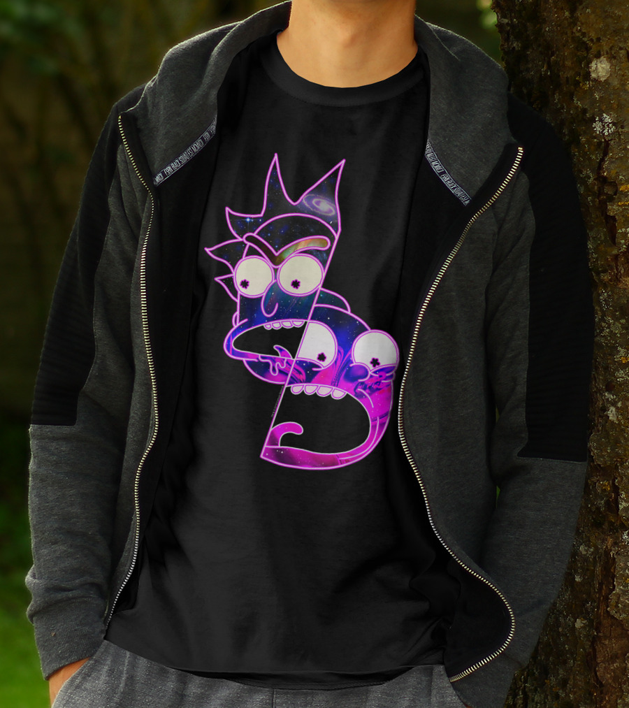 Trippy Galactic Rick And Morty Space Fusion T-Shirt