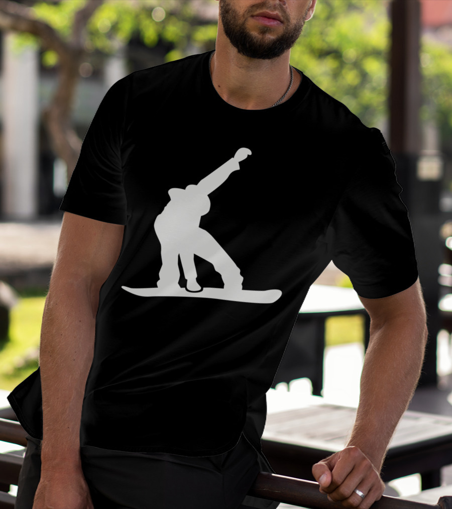 Snowboarder Snowboarding Silhouette Jumper T-Shirt