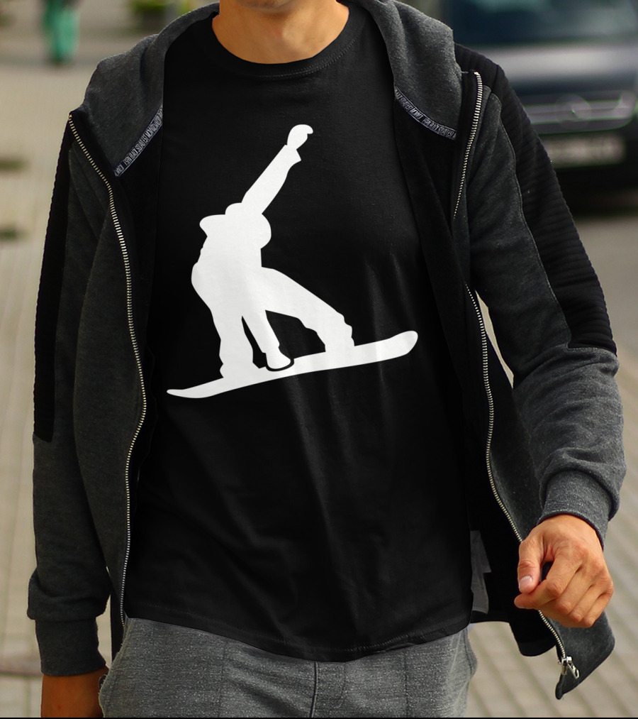 Snowboarder Snowboarding Silhouette Jumper T-Shirt