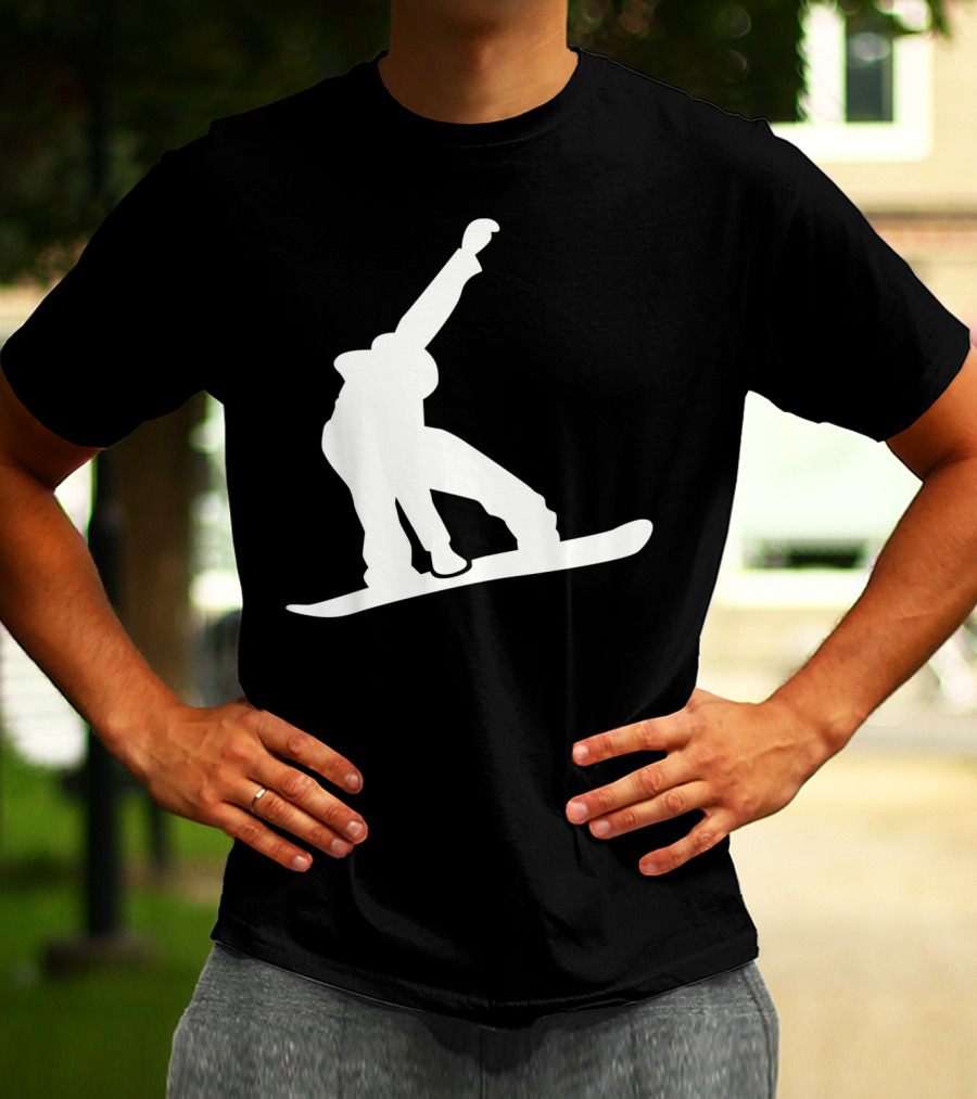 Snowboarder Snowboarding Silhouette Jumper T-Shirt