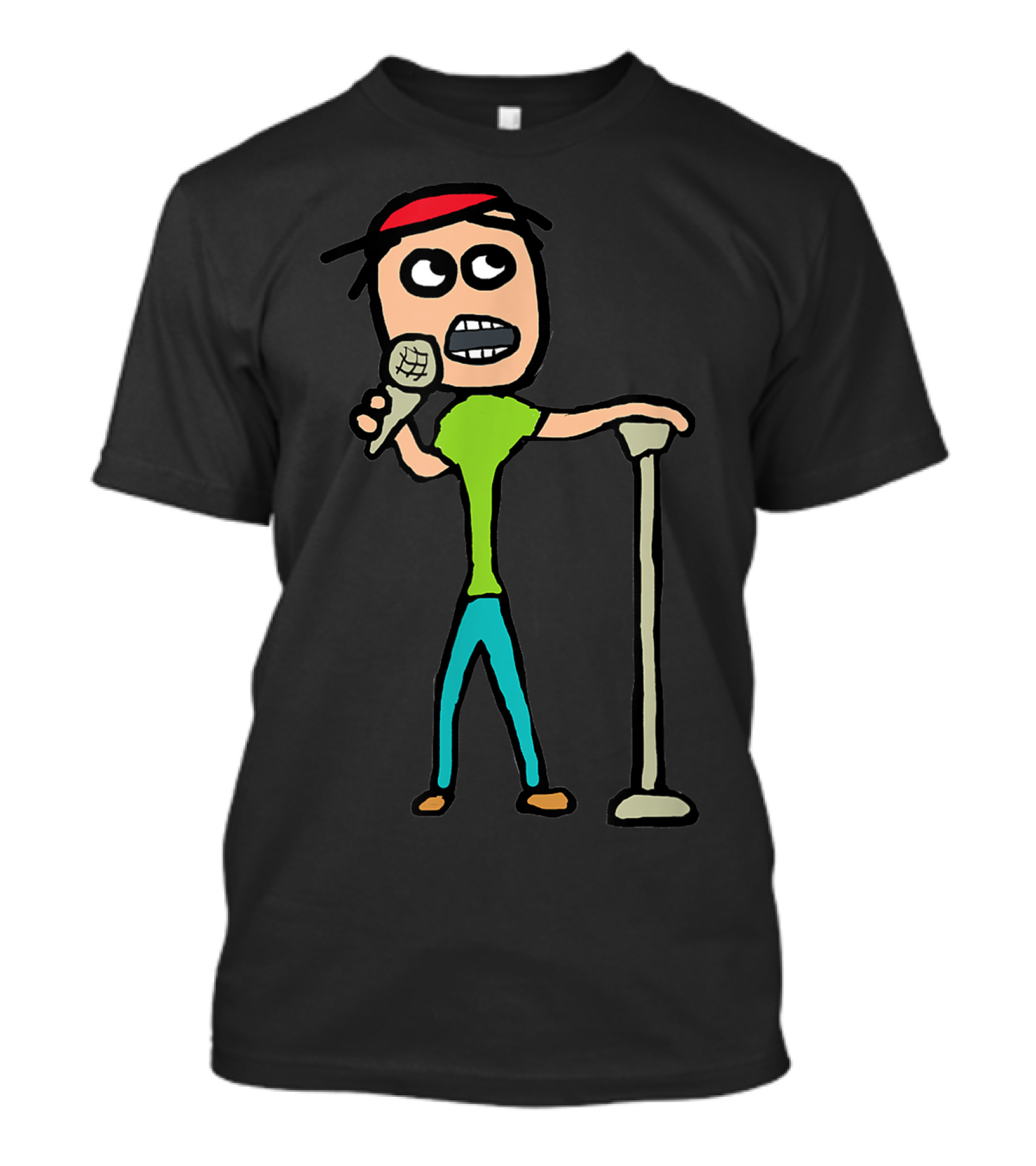Stand Up Comedy Cartoon Microphone Stage Performance T-Shirt