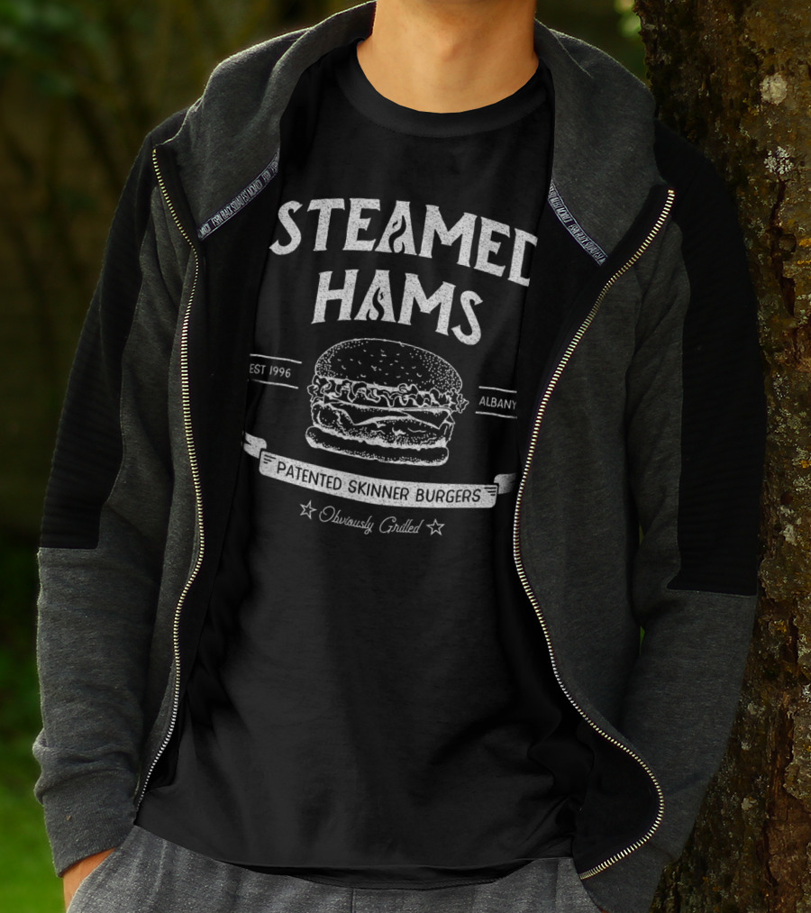 STEAMED HAMS PATENTED SKINNER BURGERS ALBANY NY OBVIOUSLY GRILLED EST 1996 T-Shirt