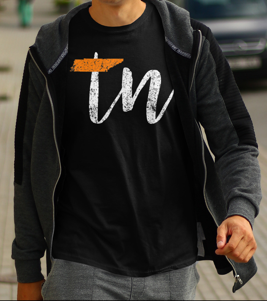 Tennessee State Flag Orange White TN Home T-Shirt