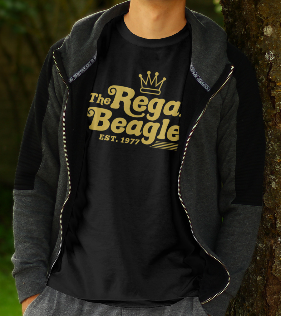 The Regal Beagle Est 1977 Retro Logo Design Three's Company T-Shirt