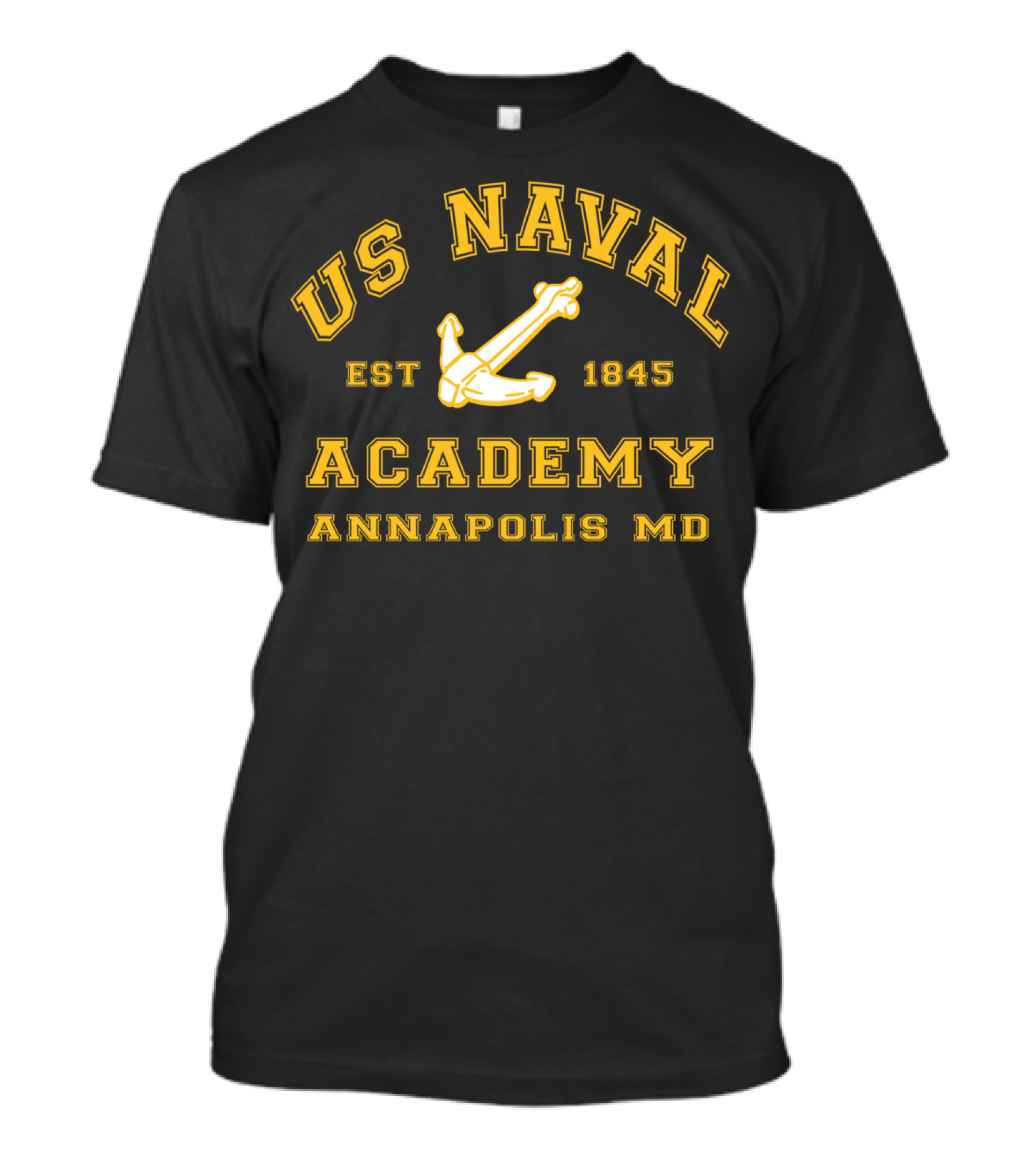 US Naval Academy Est 1845 Annapolis MD Anchor T-Shirt