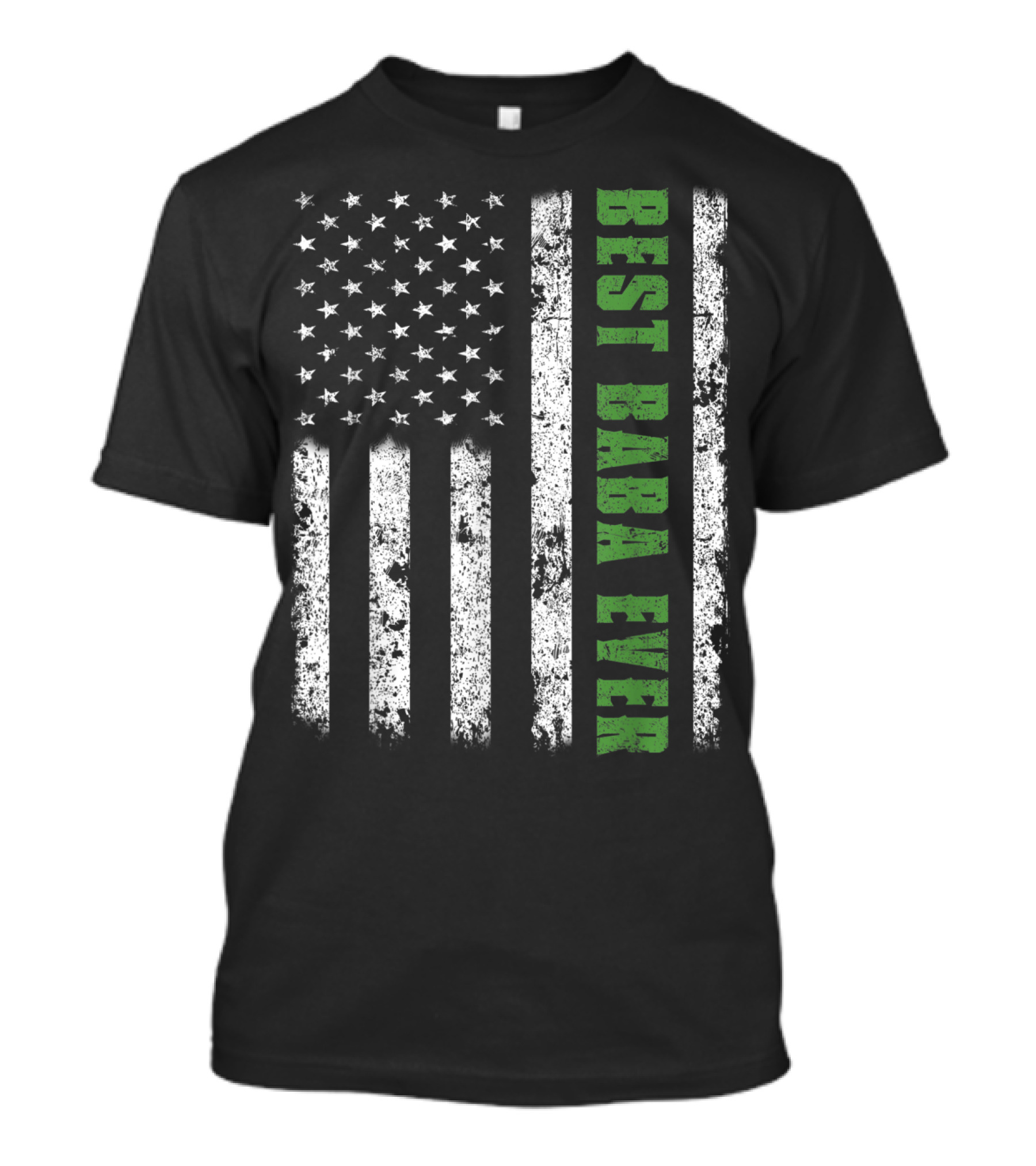 Best Baba Ever American Flag Papa Father USA T-Shirt
