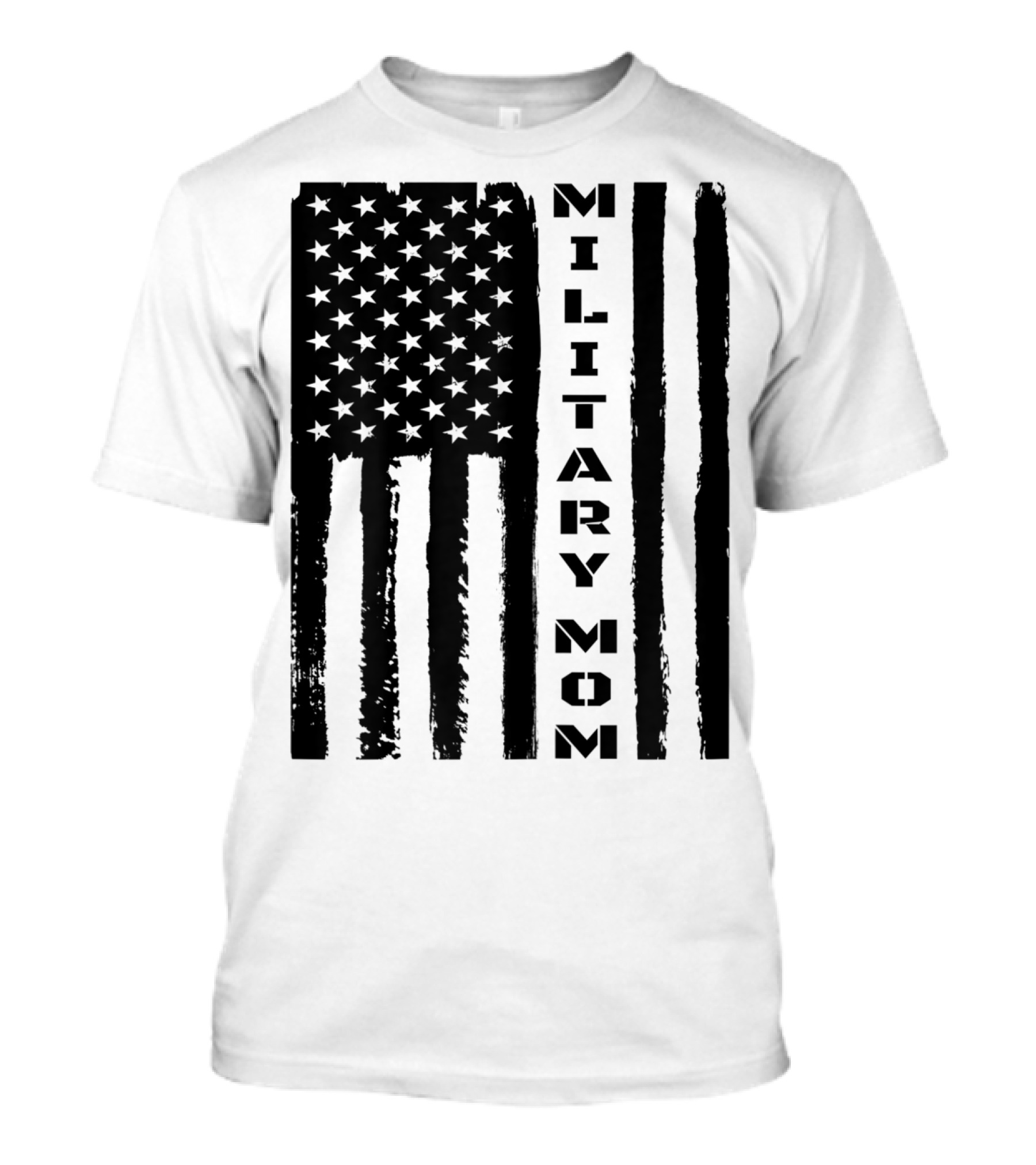 Military Mom American Flag Veteran's Pride T-Shirt
