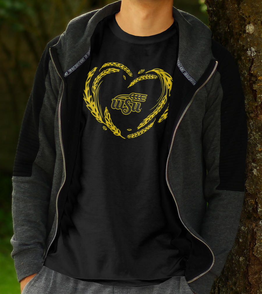 Wichita State Shockers WSU Wheat Heart T-Shirt