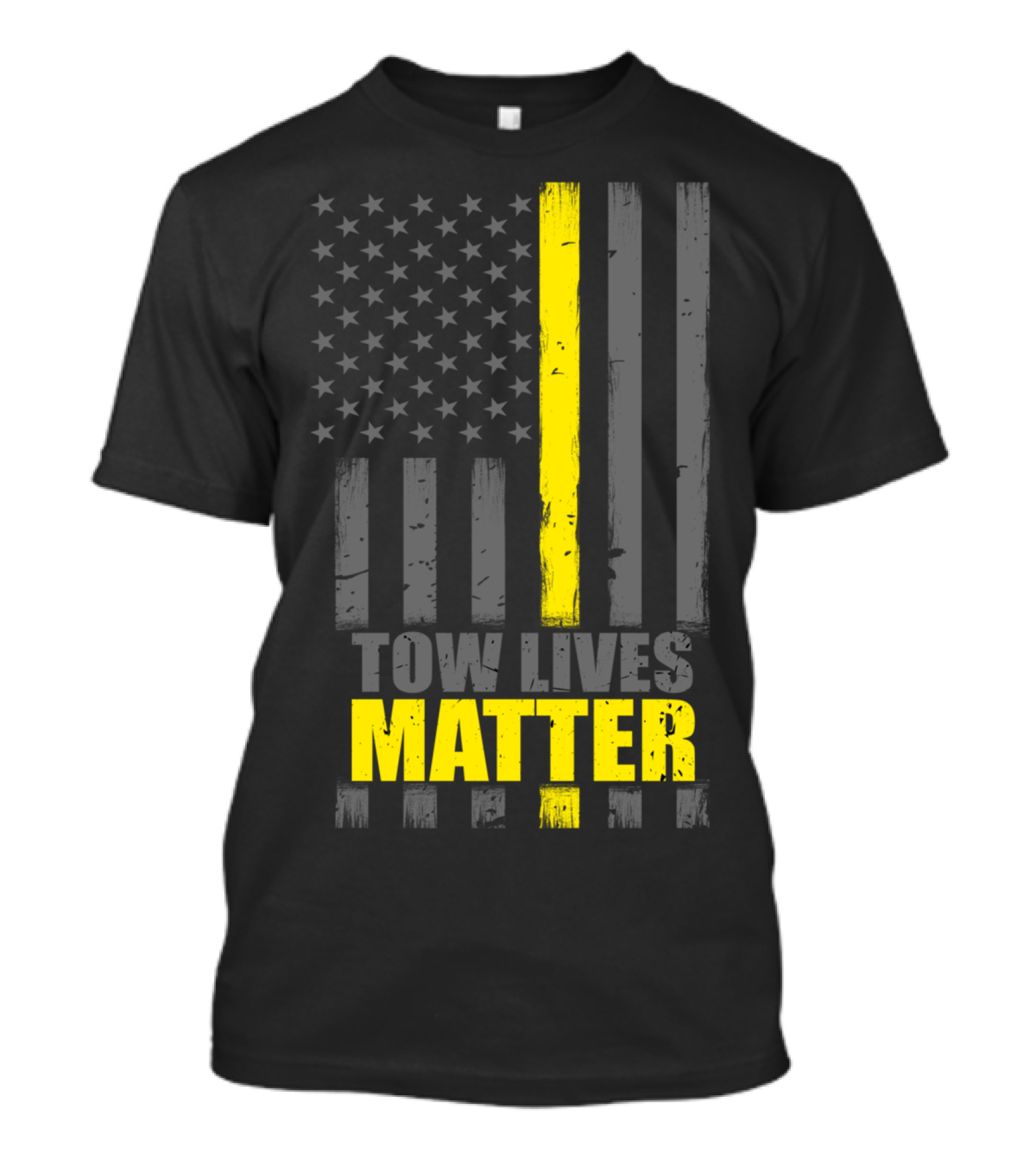 Tow Lives Matter Thin Yellow Line Flag T-Shirt