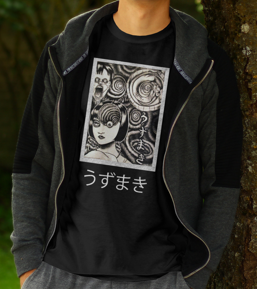 Uzumaki Japanese Horror Manga Art  Spirals T-Shirt