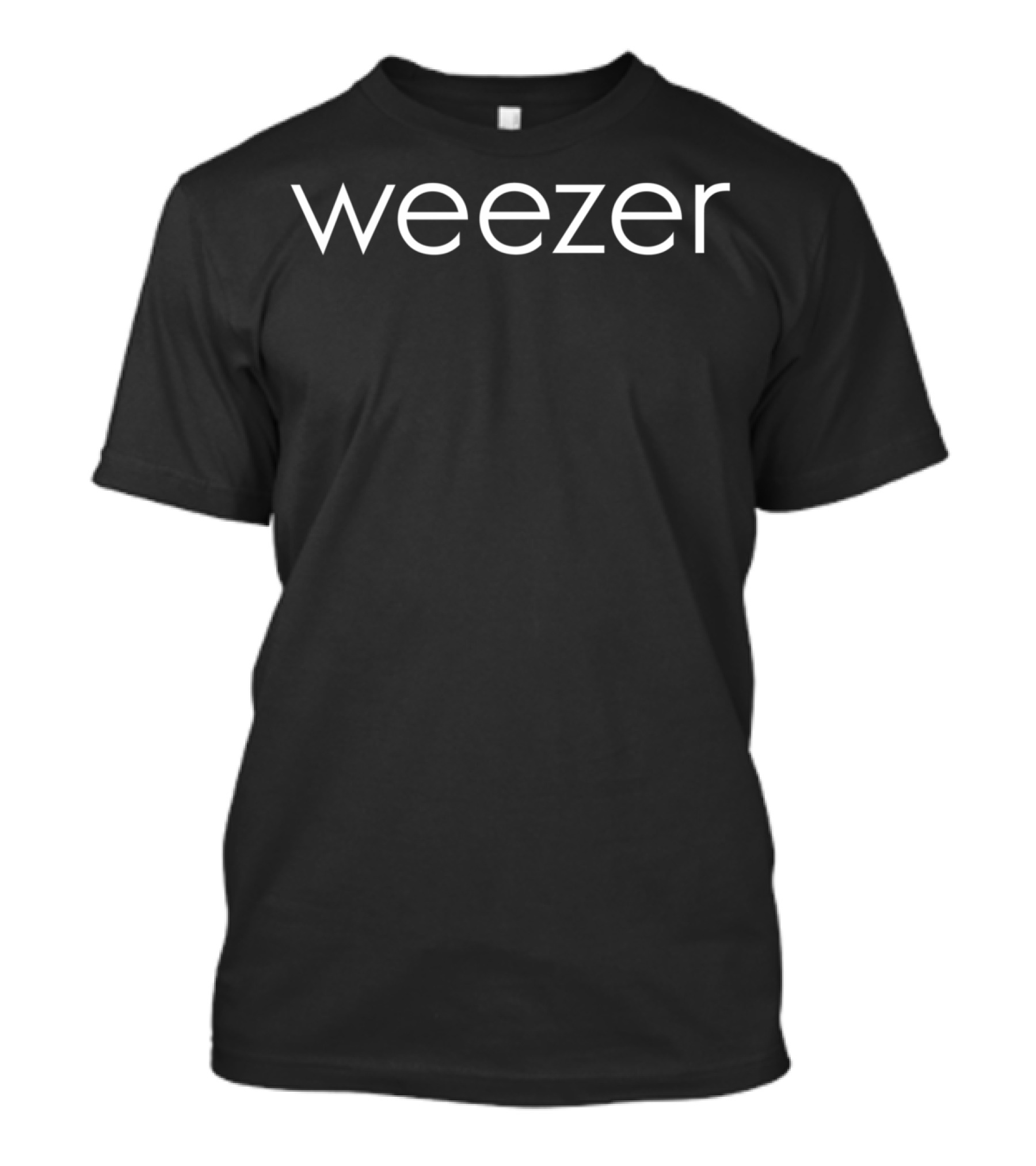 Weezer Band Logo Classic Black T-Shirt